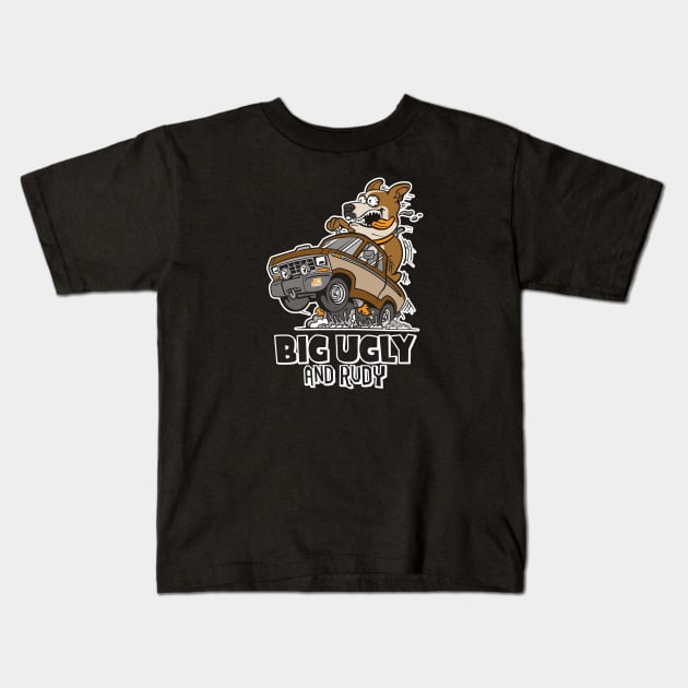 JC Auto Parts - (Big Ugly & Rudy) Kids T-Shirt by jepegdesign